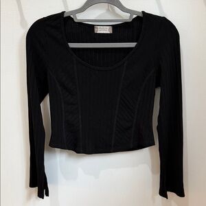 Altar’d State Cropped Long Sleeve Shirt